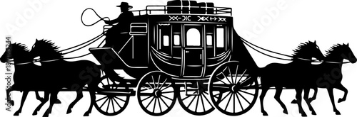 Horse-Drawn Carriage Silhouette – Vintage Transportation Art

Classic Royal Carriage with Horses Silhouette Illustration

Old-Fashioned Horse Carriage – Elegant Black Silhouette Design