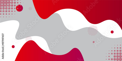Abstract red liquid wave background. Dynamic shapes composition. Eps10 vector