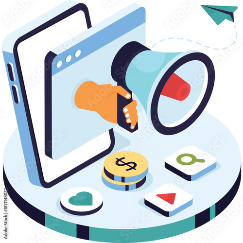 Digital Marketing and Online Advertising Concept