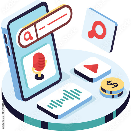 Digital Media and Content Creation Icons