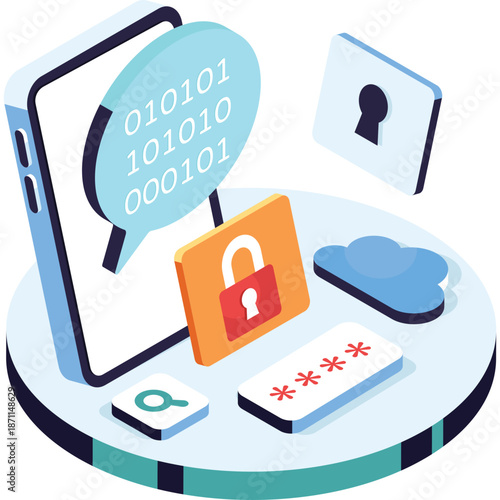 Digital Security and Privacy Concept