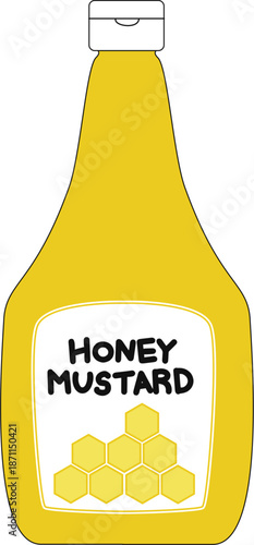 허니머스타드honeymustard소스sauce_테두리