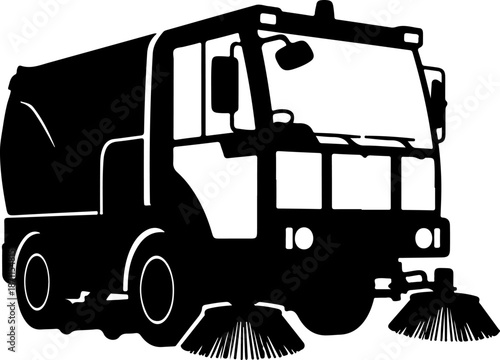 Street Sweeper Truck Silhouette Illustration

Road Cleaning Vehicle Black Icon

Municipal Street Cleaning Truck Silhouette