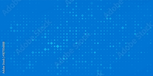 Blue Tech Finance Fintech Background Abstract Pixel Pattern. Abstract Business Tech Science Vector Backdrop.