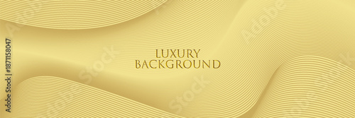 Contemporary technology cover design set. Luxury gold background line pattern (guilloche curves). Premium golden vector tech backdrop for business template, digital certificate