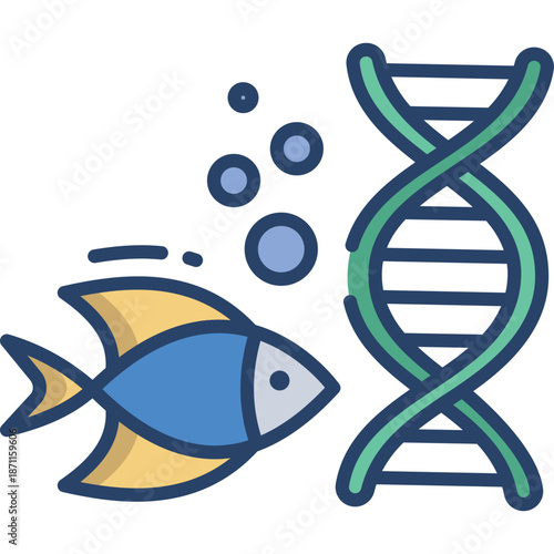 Fish and DNA Helix