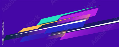 Layout design with dynamic shapes for event, tournament or championship. Sport background