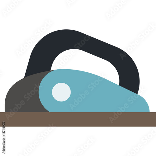 Flat icon of a power planer