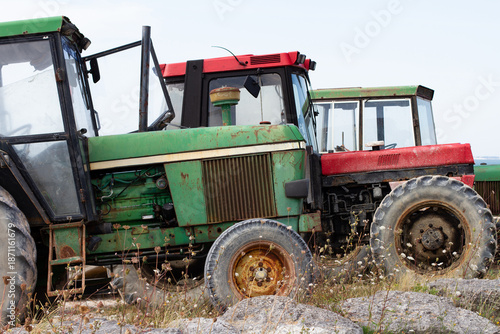 Wallpaper Mural old tractor in the field Torontodigital.ca