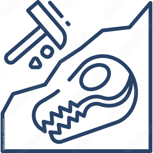 Fossil Excavation Icon