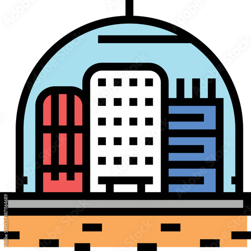 Futuristic Biodome City