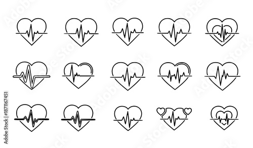 Medical heartbeat pulse icon vector illustration for health care design