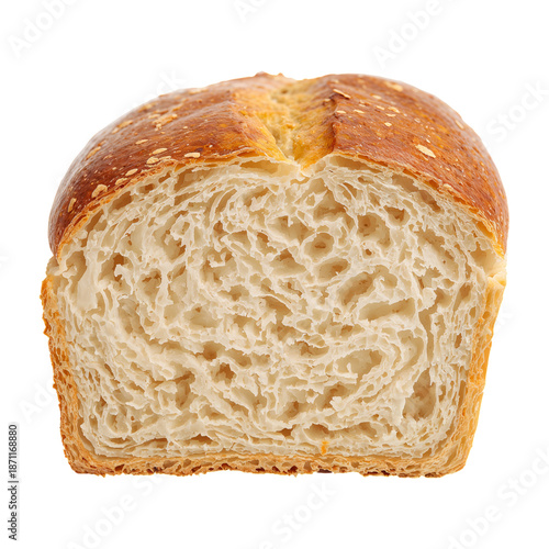 Fresh Bread Baked With a Golden Crust and a Soft Inside Ready for Serving