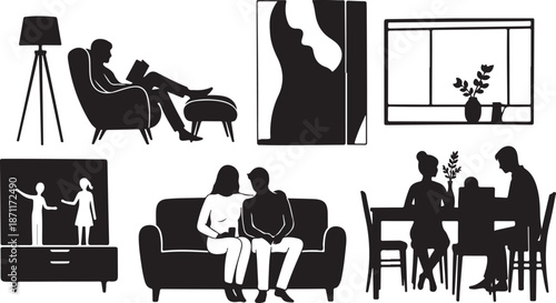 Family and relationships in modern home settings