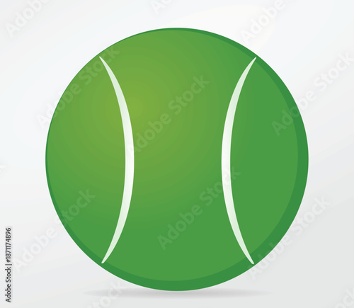 Tennis ball isolated. vector illustration	