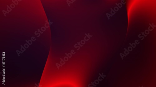Dynamic abstract red energy waves background seamless looping animation