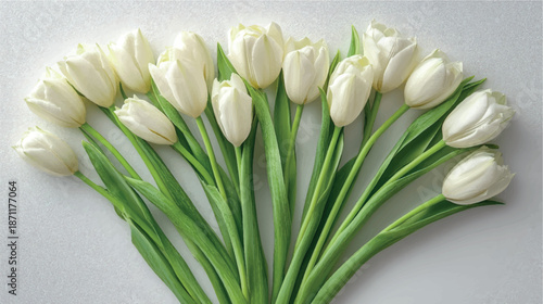 Women's Day background with tulips and flowers. Women's Day card design. Tulips background. Bouquet of flowers with tulips background.