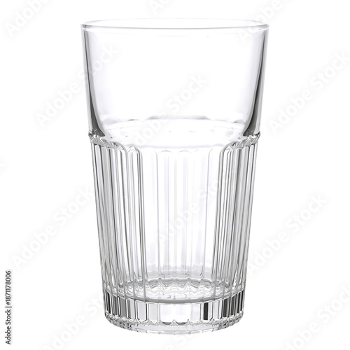 Clear Glass Tumbler on a Plain Surface Placed in a Bright Indoor Setting Duri...