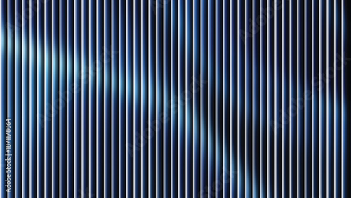 Abstract vertical light streaks in vibrant colors on black background Vertical streaks of vibrant blue, purple, green, and red light create an abstract, glowing pattern against a dark background.