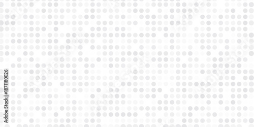 Technology banner design with white and grey arrows. Abstract geometric vector background with dot circle pattern for wide banner