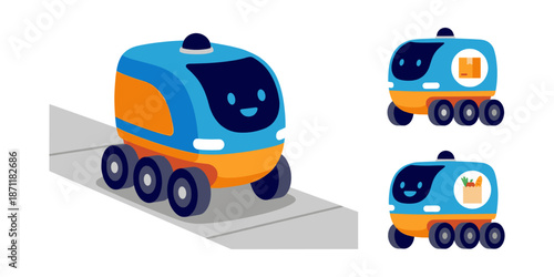 Autonomous delivery robot providing last mile logistics service