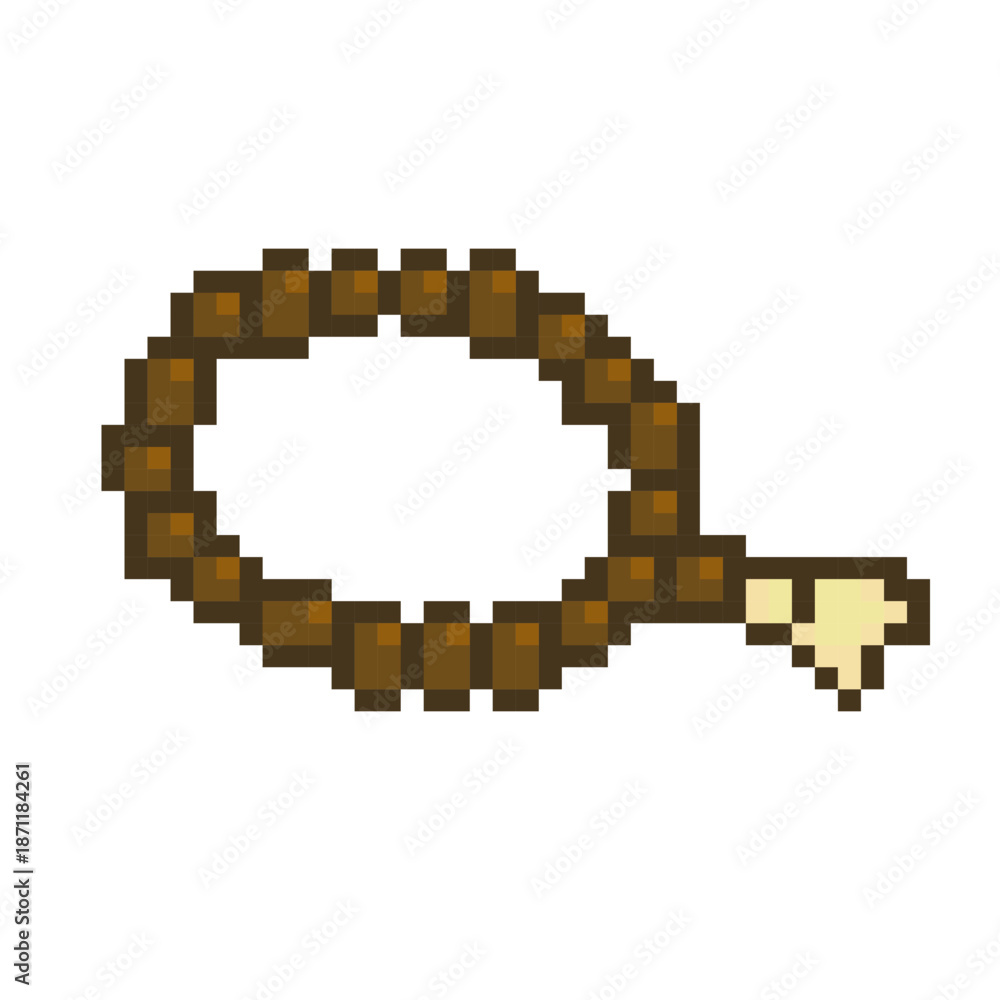 Fototapeta premium Prayer Beads Tasbih Pixel Art