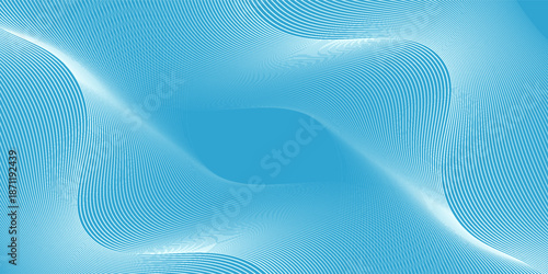 Cyan blue abstract background with curve line for backdrop or presentation