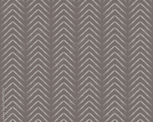 C3.1a Seamless Monochrome Chevron Pattern in Muted Tones. A repeated zigzag pattern creates a sense of movement across the surface. The monochrome color palette emphasizes the design's simplicity.
