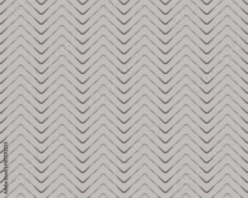 C3.2a Seamless Monochrome Chevron Pattern in Muted Tones. A repeated zigzag pattern creates a sense of movement across the surface. The monochrome color palette emphasizes the design's simplicity.
