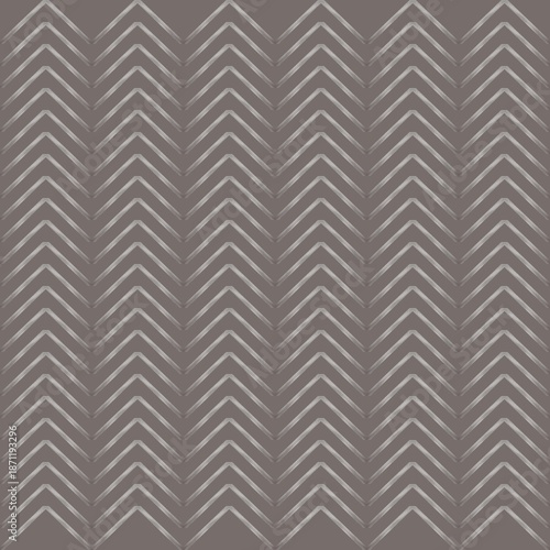 C3.1 Monochrome Chevron Pattern in Muted Tones. A repeated zigzag pattern creates a sense of movement across the surface. The monochrome color palette emphasizes the design's simplicity.