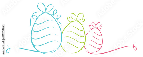 Line drawing of Easter eggs.eps