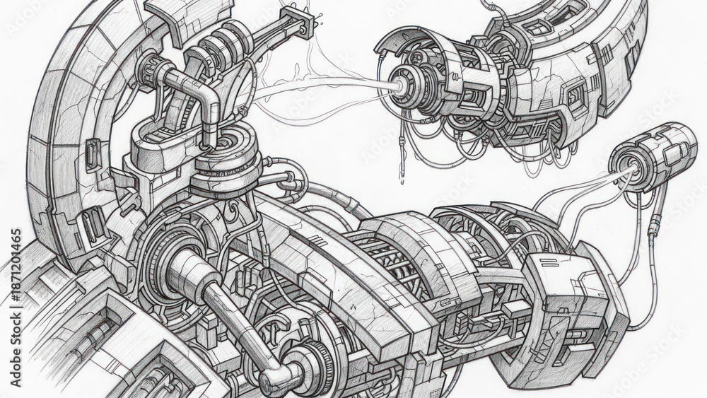 Obraz premium Mechanical parts