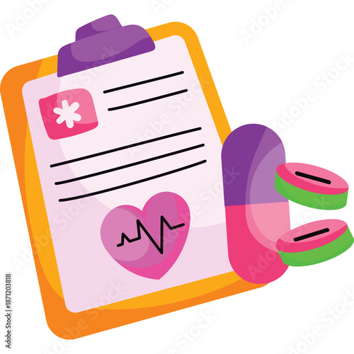 Medical Chart and Pills