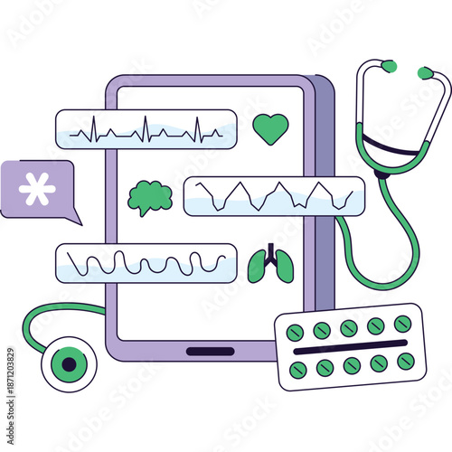 Medical Data Monitoring and Analysis with Digital Health Technology