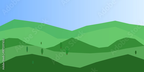 Serene mountain landscape