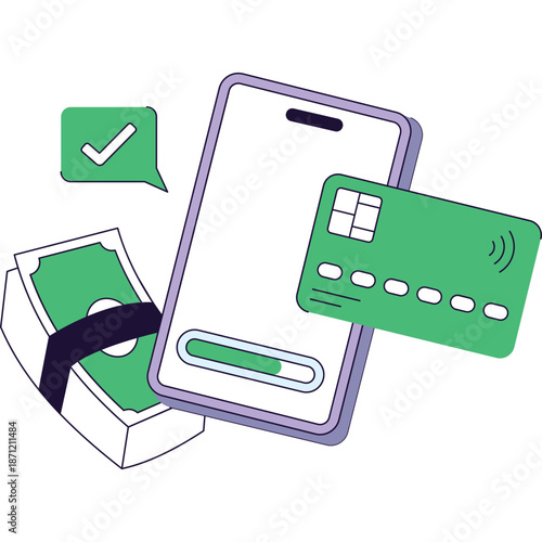 Mobile Payment with Credit Card and Cash