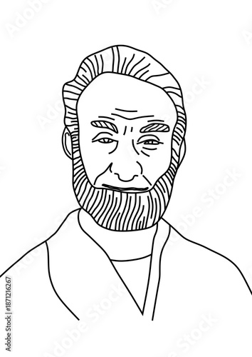 George Mueller Father of orphants Bristol vector graphic