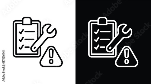 corrective Two-tone version in black and white background