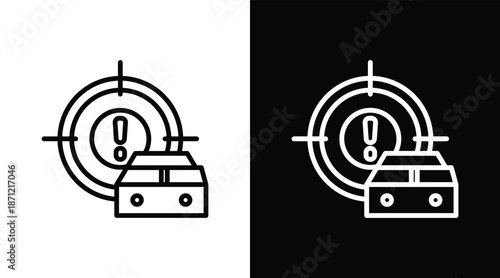 critical Two-tone version in black and white background