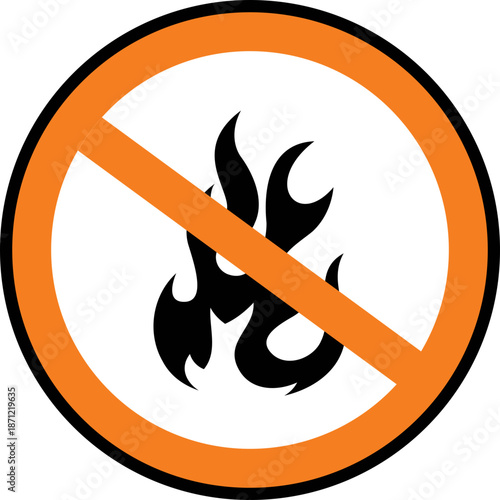 No Open Flames Symbol