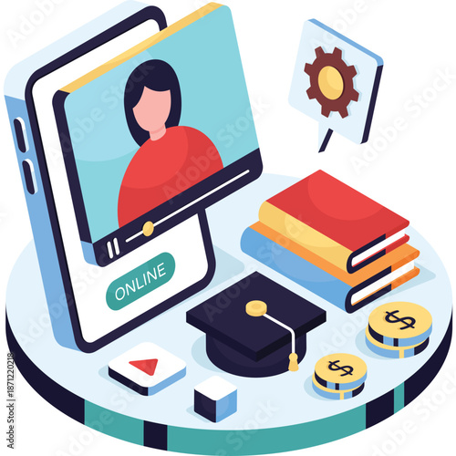 Online Education Concept Illustration