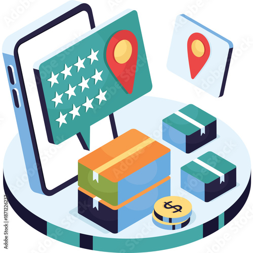 Online Ordering and Delivery Service with Location Tracking