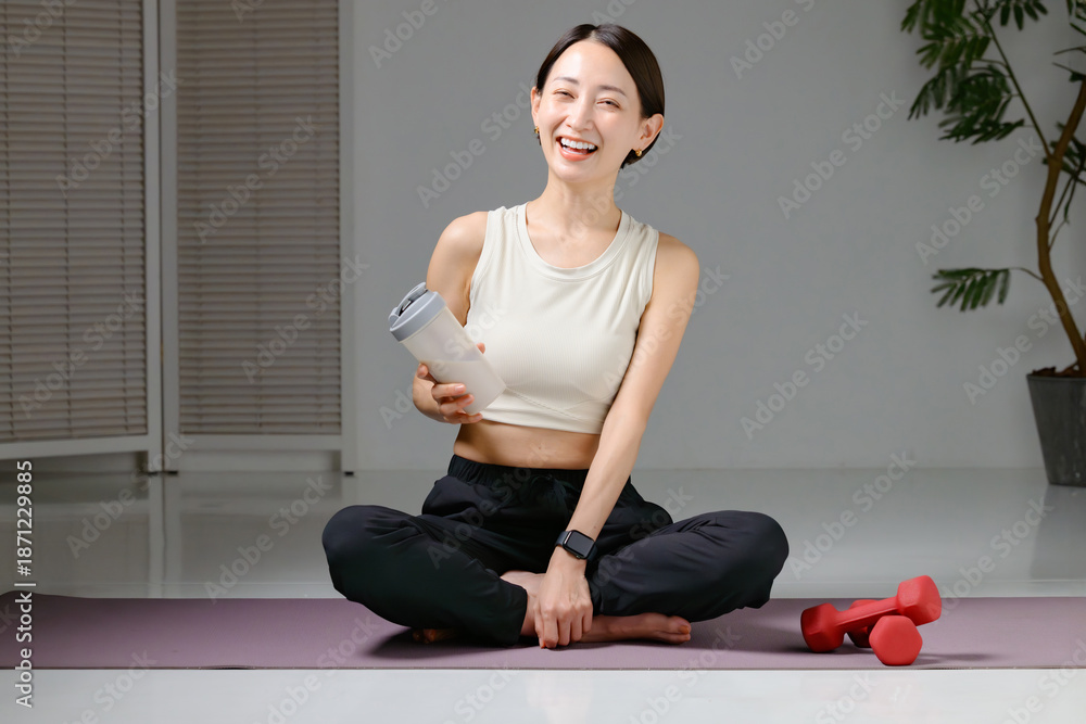 Fototapeta premium 運動する女性