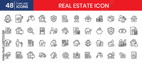 Real Estate Home Purchase Property Icons