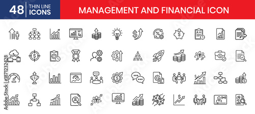 Business Management And Financial Icons