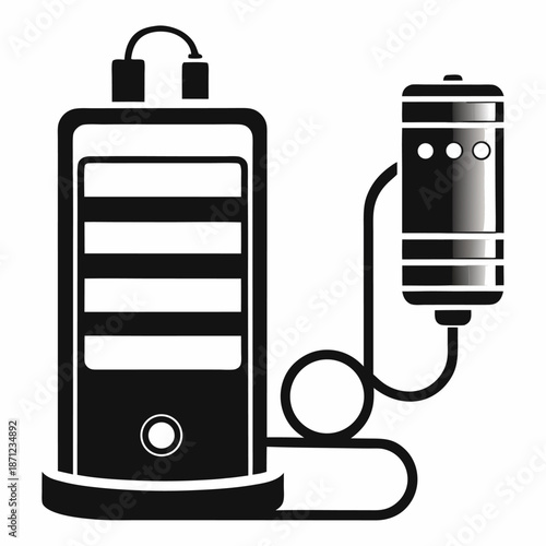 Device charging power bank battery icon mobile phone smartphone energy