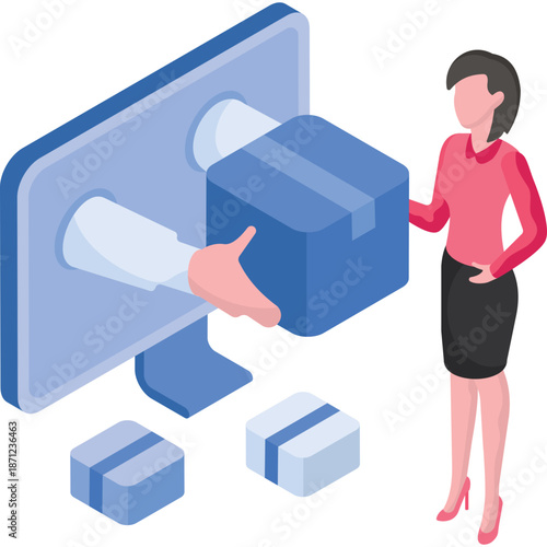 Online shopping delivery