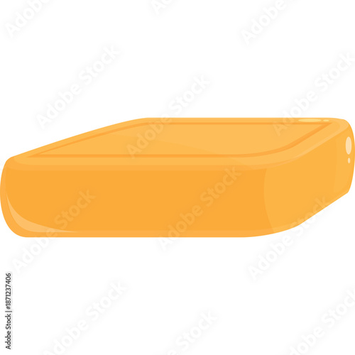 Orange bar of soap