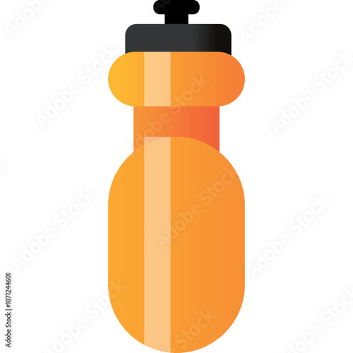 Orange Water Bottle Icon