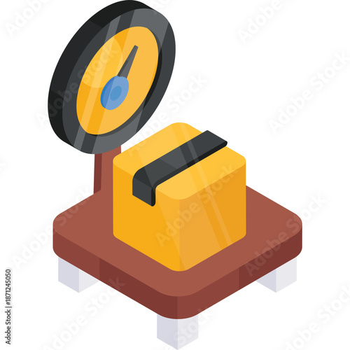 Parcel on an industrial scale